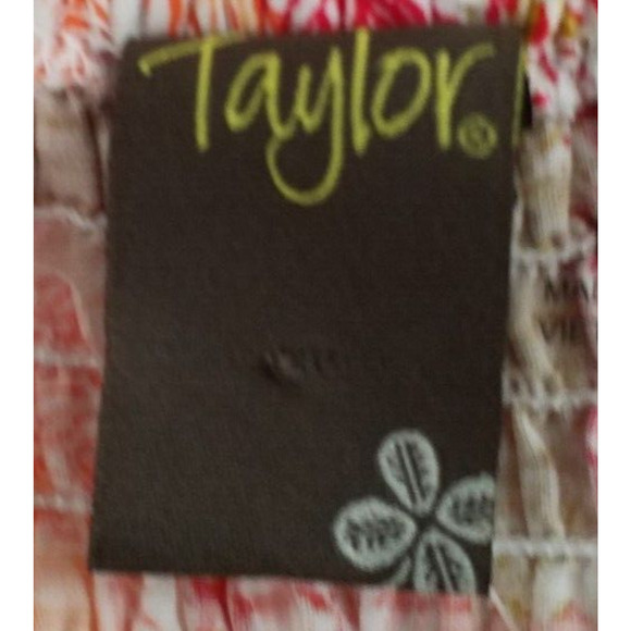 Taylor Pineapple Print Maxi Dress Halter Smocked Cotton NWT Size 10 - Picture 5 of 8